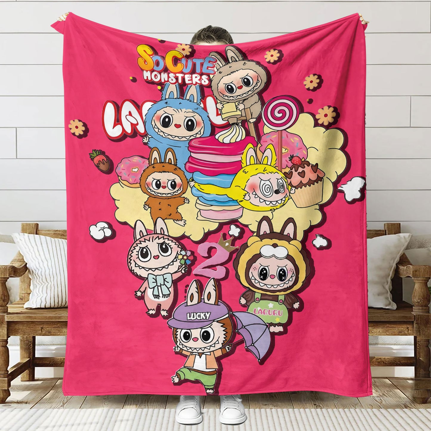 Flannel Printed Blanket | Three Sizes Available: 150×130cm, 150×200cm, 70×100cm