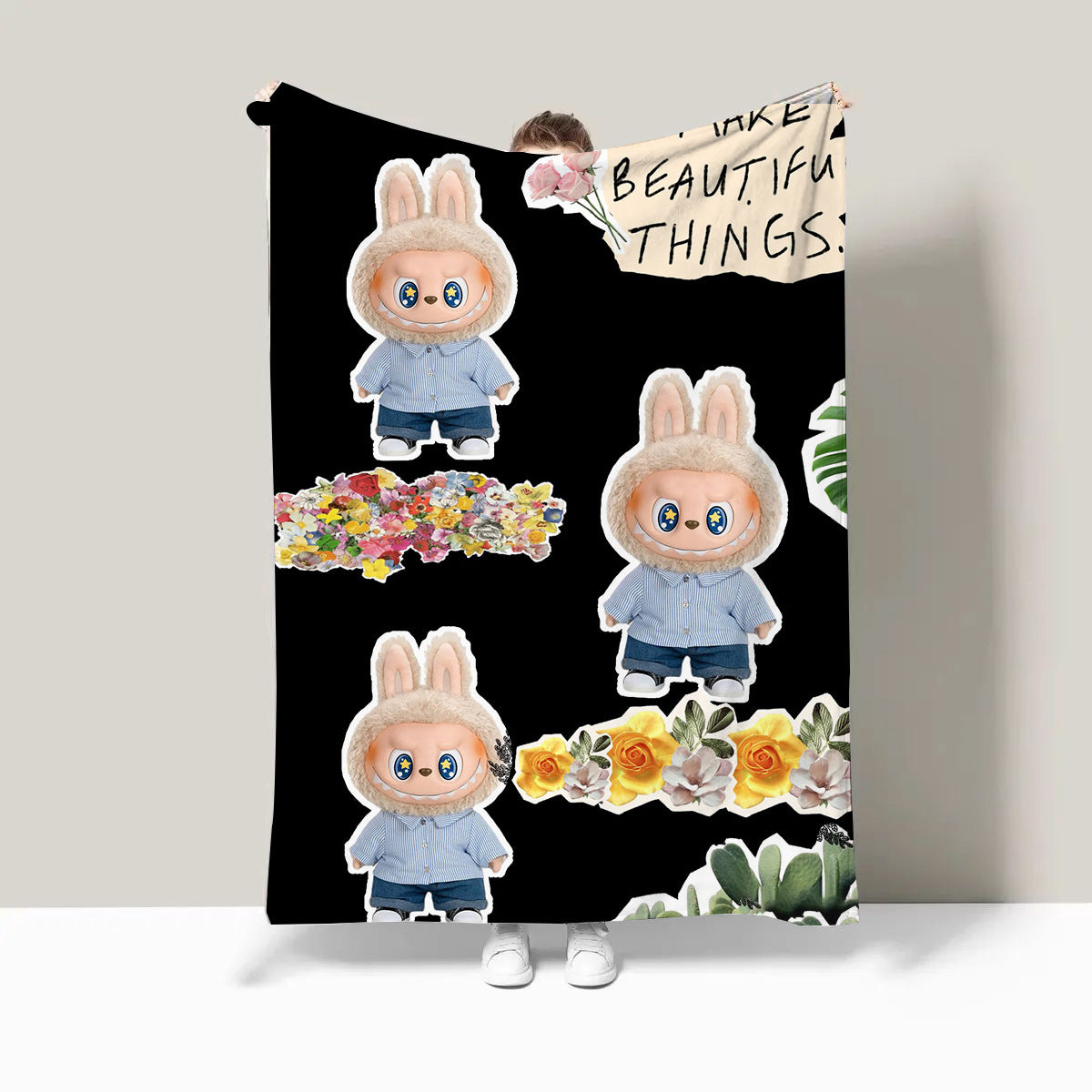 Flannel Printed Blanket | Three Sizes Available: 150×130cm, 150×200cm, 70×100cm