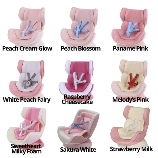 Premium Labubu car seat accessories, air conditioning vent decorations, pink version