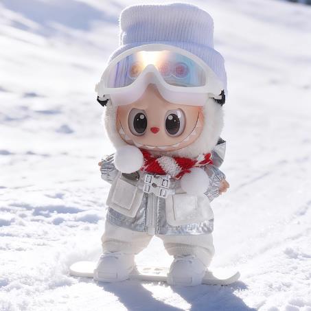 Doll Clothes 17cm Plush Outfit Skiing 6-Piece Set