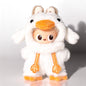 Labubu 4th Generation Doll Outfit - Fuzzy White Duck Cosplay Costume for 10.5cm Labubu Vinyl Doll Accessories