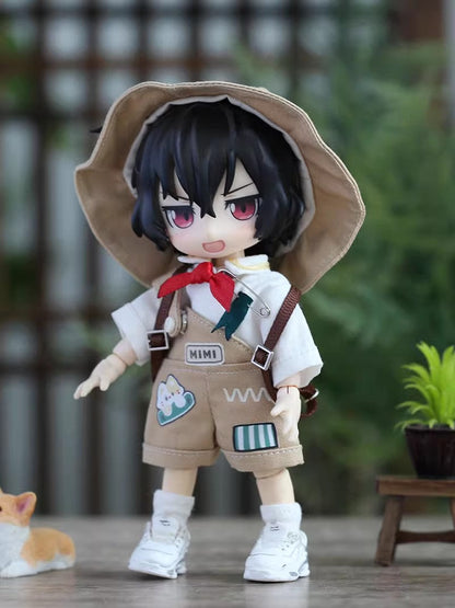 OB11 Doll Clothes - 5-Piece Holiday Travel Set, Casual Backpack Set, 1/12 BJD Doll Outfits