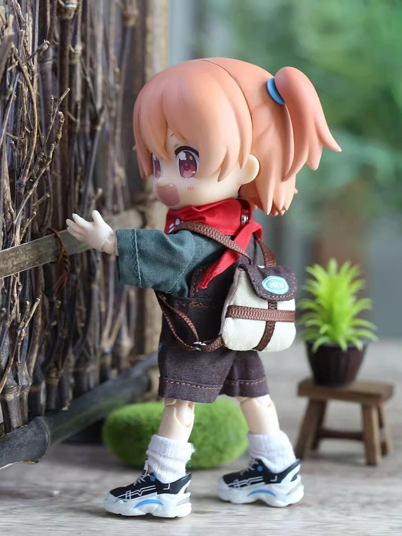 OB11 Doll Clothes - 5-Piece Holiday Travel Set, Casual Backpack Set, 1/12 BJD Doll Outfits