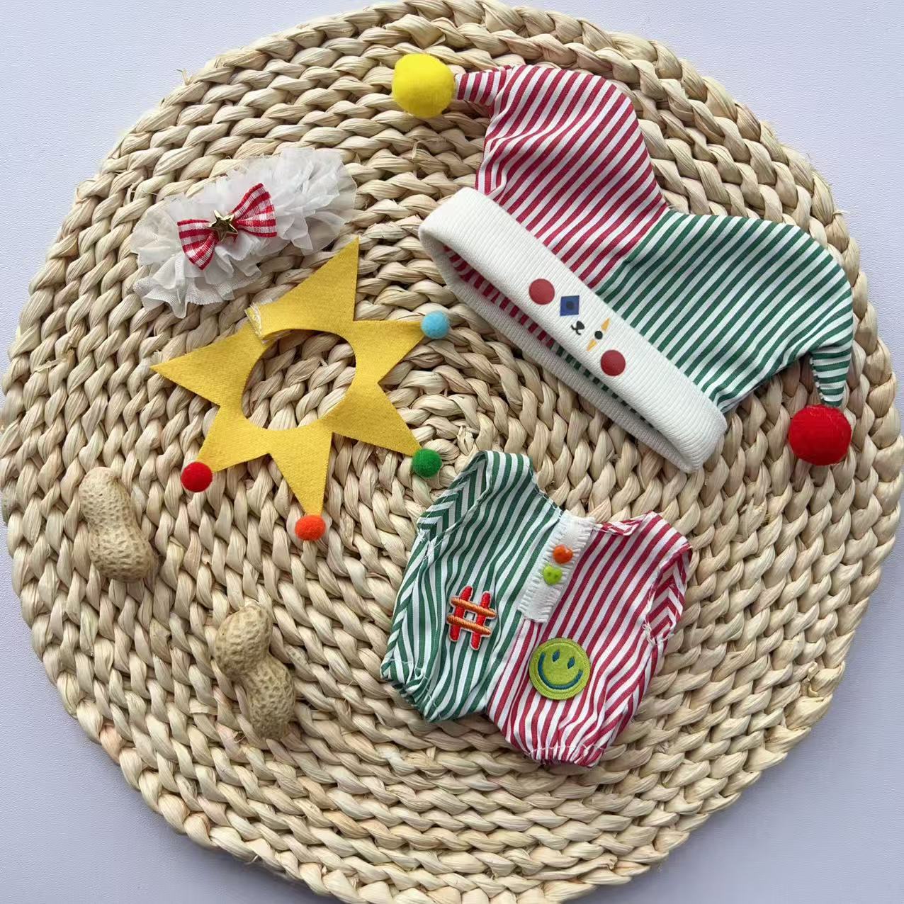 20cm Zsiga 1/8 Articulated Doll Clothes: Circus Colorful Dopamine Clown Costume Replacement Outfit