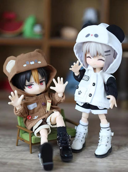 2-Piece Set: Hoodie & Pants for OB11 Dolls - 1/12 BJD Outfit 15cm Doll Clothes