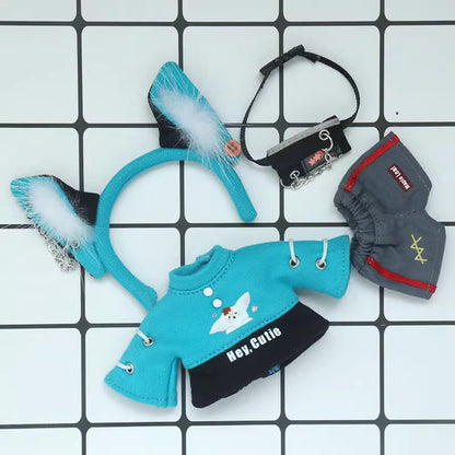 OB11 Doll Clothes | 1/12 BJD Doll Outfits | Cute Doll Clothing Set with Fox Ear Decoration