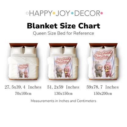 Flannel Printed Blanket | Three Sizes Available: 150×130cm, 150×200cm, 70×100cm