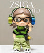 Zsiga 1/8 Articulated Doll 5-Piece Workwear Style Outfit: Sweater + Cargo Pants + Headphones + Glasses + Crossbody Bag Doll Clothes Accessories