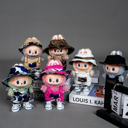 Such Adorable Doll Clothes For 17cm dolls Doll Fashion Multi-Color Camo Denim Set