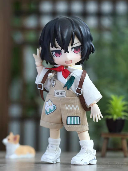 OB11 Doll Clothes - 5-Piece Holiday Travel Set, Casual Backpack Set, 1/12 BJD Doll Outfits