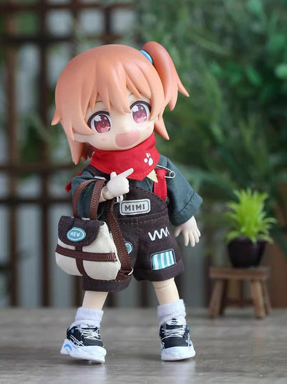 OB11 Doll Clothes - 5-Piece Holiday Travel Set, Casual Backpack Set, 1/12 BJD Doll Outfits