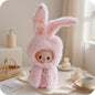 Labubu 4.0 "Pin of Love" 10cm Plush Bunny Hat Outfit | Long Ears Rabbit Costume for Mini Monster Dolls