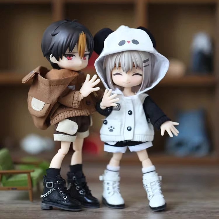 2-Piece Set: Hoodie & Pants for OB11 Dolls - 1/12 BJD Outfit 15cm Doll Clothes