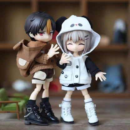 2-Piece Set: Hoodie & Pants for OB11 Dolls - 1/12 BJD Outfit 15cm Doll Clothes