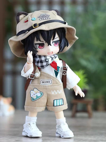 OB11 Doll Clothes - 5-Piece Holiday Travel Set, Casual Backpack Set, 1/12 BJD Doll Outfits