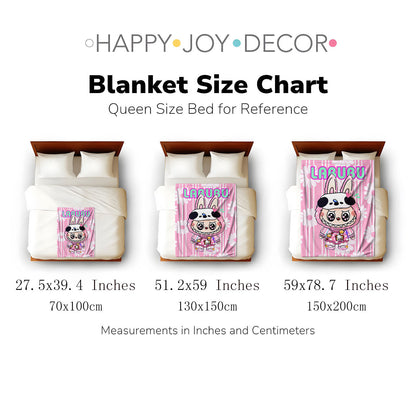 Flannel Printed Blanket | Three Sizes Available: 150×130cm, 150×200cm, 70×100cm