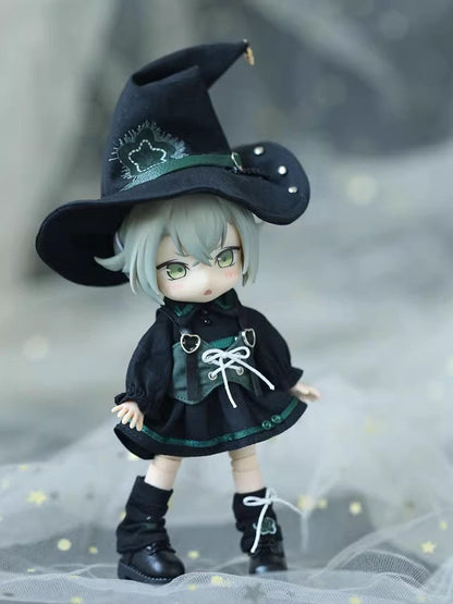 OB11 Doll Clothes, 1/12 Scale BJD Fantasy Magician Outfit Set, Doll Replacement Costume Set