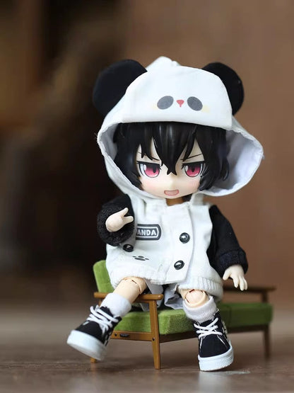 2-Piece Set: Hoodie & Pants for OB11 Dolls - 1/12 BJD Outfit 15cm Doll Clothes