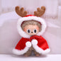 Doll Christmas Clothes for 15-17cm dolls/Doll Christmas Outfits Red Antler Decorated Cloak