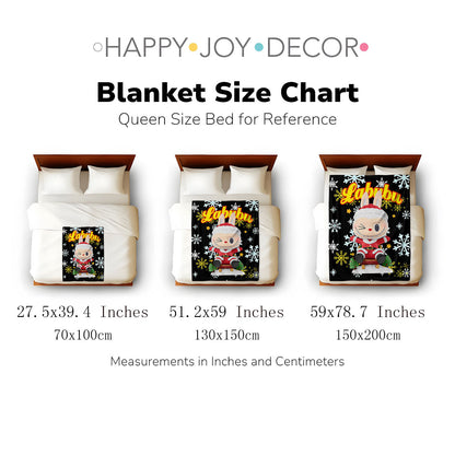 Flannel Printed Blanket | Three Sizes Available: 150×130cm, 150×200cm, 70×100cm
