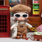 20cm Zsiga Articulated Doll Clothes 5-Piece Set | Beret + Sunglasses + Shirt + Overalls + Tote Bag | Fashion Outfit for 1/8 Scale Collectible Dolls