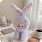 Labubu 4.0 "Pin of Love" 10cm Plush Bunny Hat Outfit | Long Ears Rabbit Costume for Mini Monster Dolls