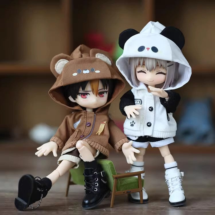 2-Piece Set: Hoodie & Pants for OB11 Dolls - 1/12 BJD Outfit 15cm Doll Clothes
