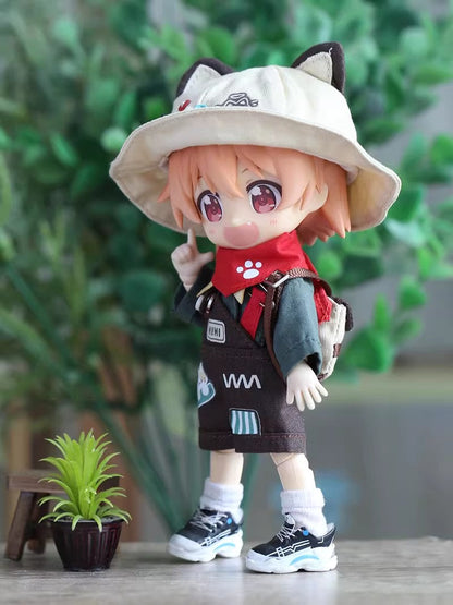 OB11 Doll Clothes - 5-Piece Holiday Travel Set, Casual Backpack Set, 1/12 BJD Doll Outfits