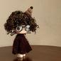 Zsiga Cool Style 3-Piece Doll Outfit: Brown Knitted Sweater + Glasses + Hat for Zsiga 1/8 Articulated Doll Fashion Accessories