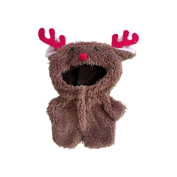 Labubu Doll Clothes Christmas Reindeer Winter Costume(Note: Doll Not Included!!)